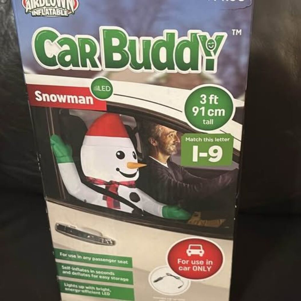 Airblown Inflatable snowman Car Buddy Snowman